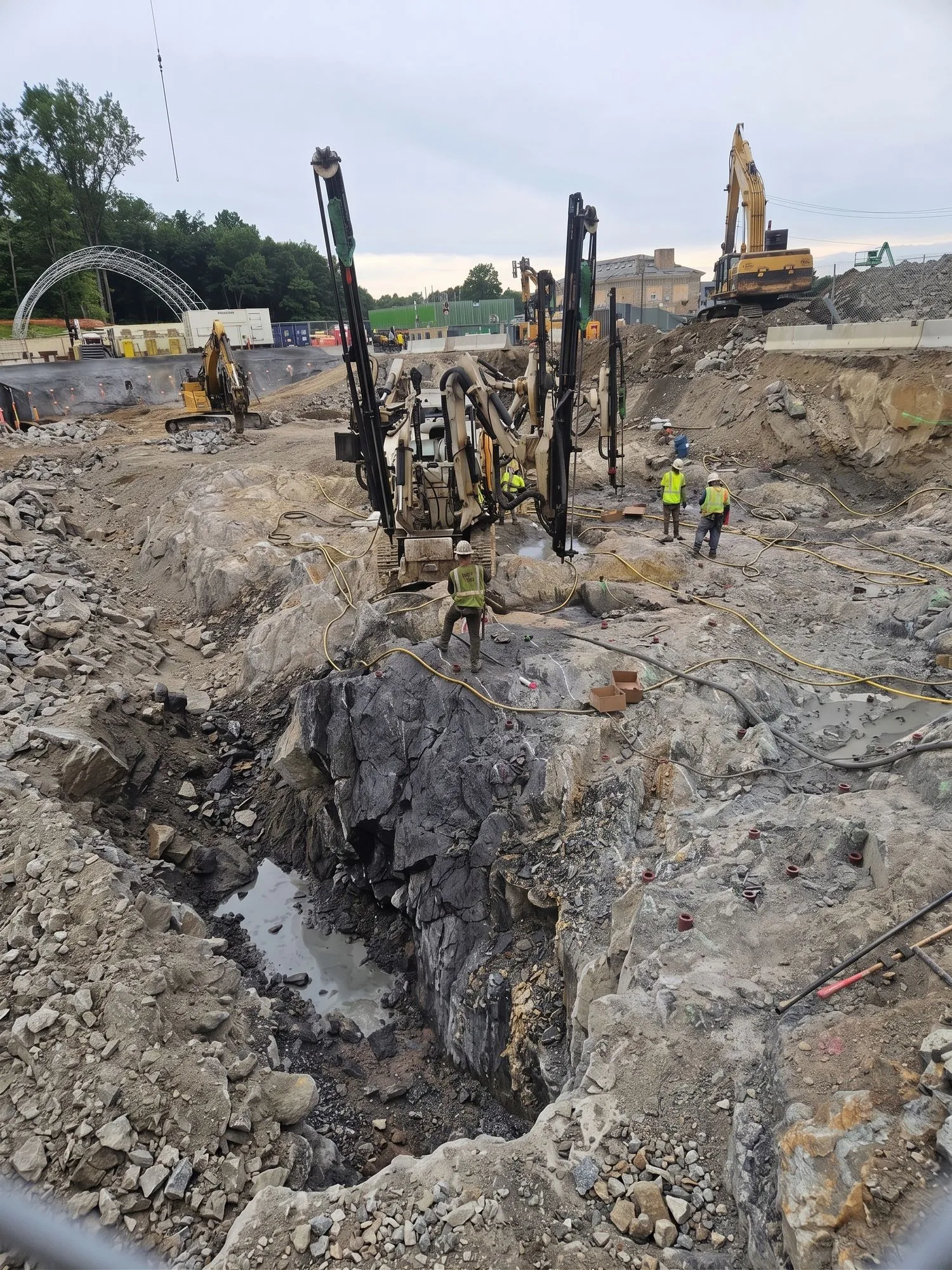 Kensico Reservoir shoreline and shaft site for the Kensico-Eastview Connection tunnel